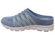 Scholl Orthaheel Utopia Knit Womens Open Back Casual Shoes Light Blue Size 39
