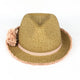 Radicool Australia Apricot Fedora Straw Hat One Size Fits Most