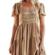 Ginger Bear Boutique Jaase Isabella Bon Sand Maxi Dress Boho Floral Tiered Summer Dress