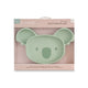 Plum Silicone Suction Plate Koala Olive