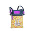 Kangaroo Gifts Hand Painted Leather And Denim Cross Body Hippie Sling Bag 13 x 19CM