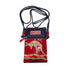 Kangaroo Gifts Hand Painted Leather And Denim Combo Cross Body Hippie Sling Bag 13 x 19CM
