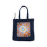 Kangaroo Gifts Hand Painted Leather And Denim Combination Handbag 34 x 37 x 7CM