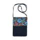 Kangaroo Gifts Hand Painted Leather And Denim Combination Cross Body Bag 22 x 28 x 2.5CM