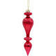 Theatre Seasonal Decor Glass Drop Hanging Ornament Fiesta Red