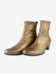 Arche Sample Maraja Gold Ankle Boots 38