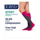 Jobst Sport Socks Pink/Grey 15 to 20 Mmhg XL