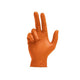 Mack Traction Nitrile Disposable Gloves Orange Large Box Of 50