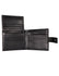 Serenade Leather Caesar Men's Leather Billfold Wallet with Tab Closure and RFID - Grain Finish Black