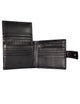 Serenade Leather Caesar Men's Leather Billfold Wallet with Tab Closure and RFID - Grain Finish Black