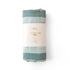 Fox & Fallow Sage Stripe Organic Muslin Wrap Swaddle