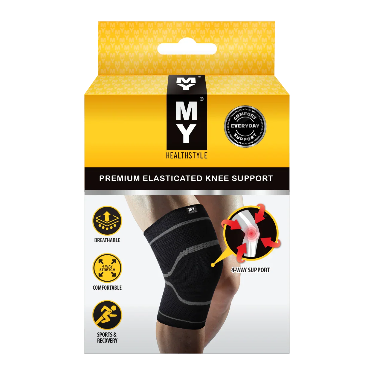 My Healthstyle Premium Elasticated Knee Support Extra Large