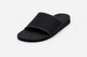 Indosole Men's Slide Sandal Black With Contrast Stitch Size 9
