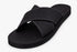 Indosole Men's Cross Sandal Black Contrast Stitch Size 9
