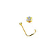 RossanTwist Post 18ct Gold Jeweled Nose Stud NS1026 AB