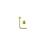 Rossan NS1344 Bent Post 18ct Gold Ball Nose Stud