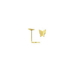 Rossan Bent Post Butterfly Nose Stud NS1348