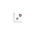 Rossan NS4042 Acrylic Duo Jewelled Nose Studs Crystal and Rose
