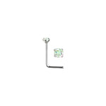 Rossan Bent Post Sterling Silver Jewelled Nose Studs Ns4096 AB