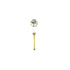 Rossan Nose Bone Gold With Crystal Ns5098C