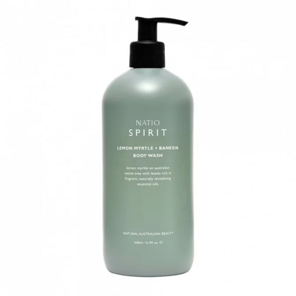 Natio Spirit Lemon Myrtle + Banksia Body Wash 500mL