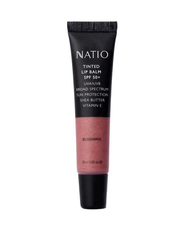 Natio Tinted Lip Balm SPF50+ Blushing 15mL