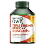 Nature's Own Garlic C Horseradish Fenugreek 200 tabs