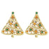 Wicked Sista Sparkly Christmas Tree Studs Gold