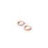 The Cosmetic Department Rose Gold Glitter Tapered Huggie Stud Earring