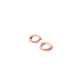 The Cosmetic Department Rose Gold Glitter Tapered Huggie Stud Earring