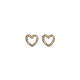 Rossan Open Heart Cz Gold