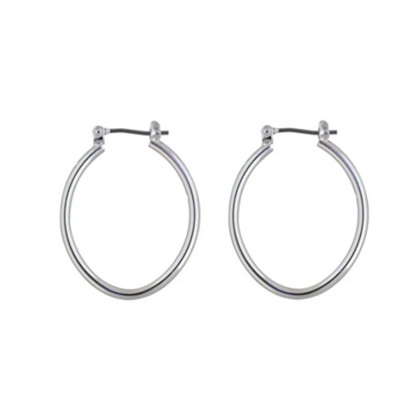 Rossan Fe4309 Oval Hoop Silver P