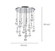 Rayne Collection - Round Cluster - W: 100cm H: 150cm - Chrome Chandelier