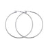 Rossan Rhodium Plated Hoop Earrings 60MM