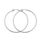 Rossan Rhodium Plated Hoop Earrings 60MM