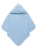 Purebaby Essentials Organic Cotton Hooded Towel for Baby in Blue 75CM x 75CM