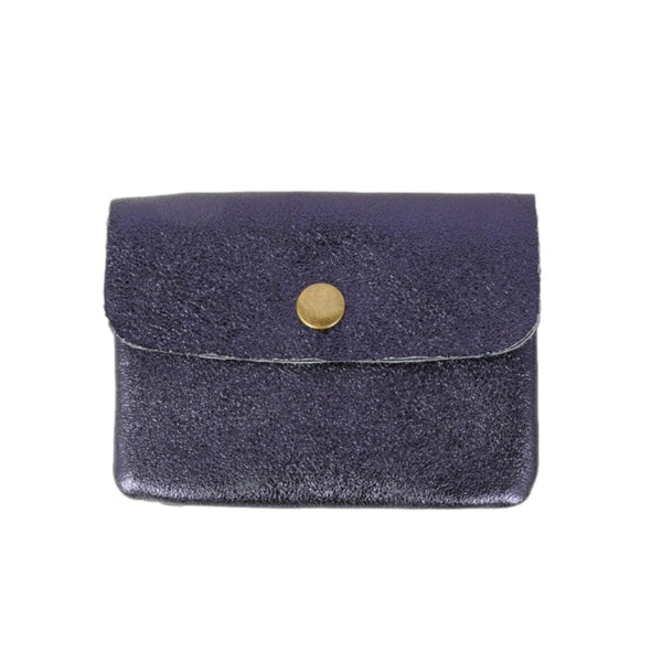 Maison Fanli Coin Purse Metallic Marine