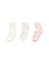 Purebaby Organic Cotton 3 Pack Socks in Pink