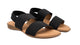 Pinaz 631 Black Elasticated Sandals