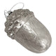 Theatre Seasonal Decor Grey Glass Acorn Ornament