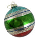 Theatre Seasonal Decor Green Ball Glass Hanging