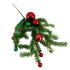 Theatre Seasonal Decor Green Spray With Red Balls