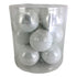 Theatre Seasonal Decor White Glass Ball Tub 8CM