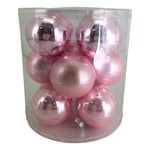 Theatre Seasonal Decor Pink Glass Ball Tub 8cm