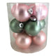 Theatre Seasonal Decor Pink Sage Glass Ball Tub 8CM