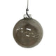 Theatre Seasonal Decor Pewter Glass Ball 10cm