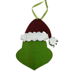 Theatre Seasonal Decor Green Red Hat Hanging 20CM