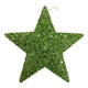 Theatre Seasonal Decor Green Star Hanging 25CM