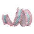 Theatre Seasonal Decor Mint and Pink Ruffle Ribbon 64MM