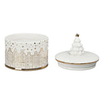 Theatre Seasonal Decor White Gold Jewel Box